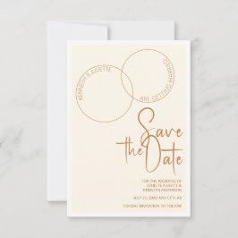 Convites Two Rings Save The Wedding Date Invitation
