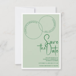 Convites Two Rings Save The Wedding Date Invitation