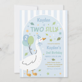 Convites Two Silly Goose 2nd Birthday Party Spring Birthday