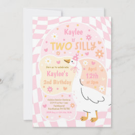 Convites Two Silly Goose 2nd Birthday Party Spring Birthday