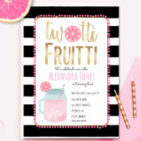 Twotti Fruitti Pink Lemon Black + White Birday