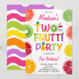 Convites Twotti Frutti Aniversário Convidado