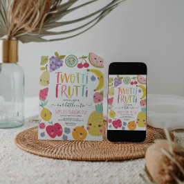 Convites Twotti Frutti Segunda Festa de aniversário