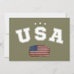 Convites U.A. Bandeira Americana Patriótica Veteranos 4 de 