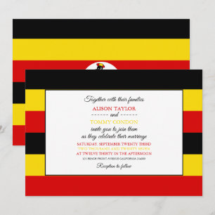 Convites Uganda Flag, Flag of Uganda Wedding