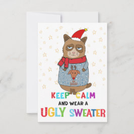 Convites Ugly Sweater party invitation, Christmas party
