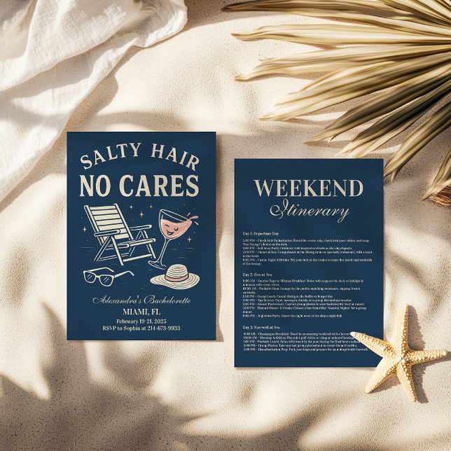 Convites Última Bachelorette de Brinde Costeira (Criador carregado)