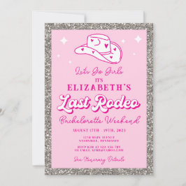 Convites Última Cowgirl de Rodeio Festa de Despedida de Sol