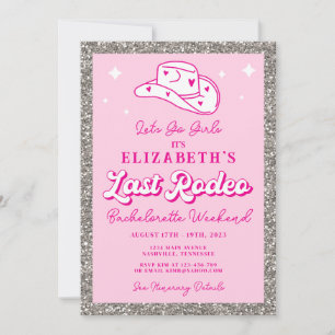 Convites Última Festa de Despedida de Solteira Cowgirl Rode