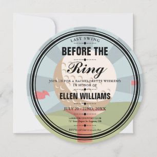 Convites Última Festa de Golfe da Bachelorette Swing