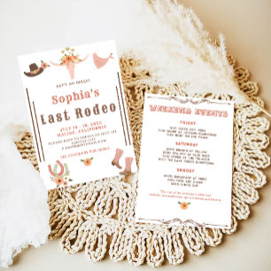 Convites Última Festa de solteira do Rodeio