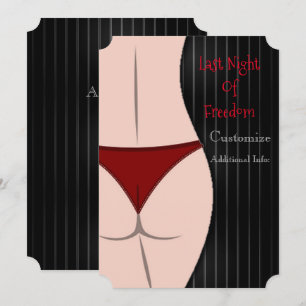 Convites Última Noite de Liberdade Festa de Despedida de So