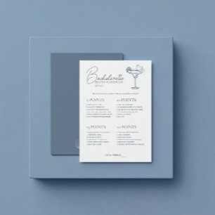 Convites Última Toast Bachelorette Game Scavenger Hunt