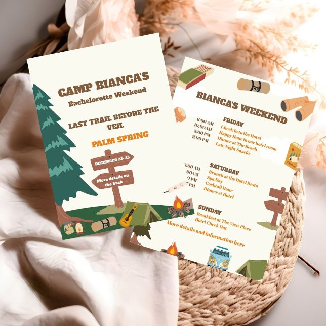 Convites Última Trilha Antes Do Fim De Semana Da Bacheloret (Criador carregado)