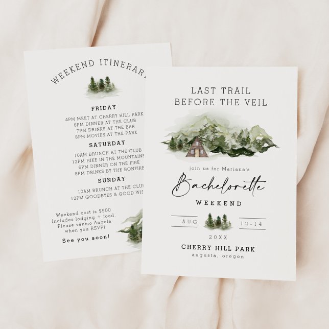 Convites Última Trilha Antes Do Fim De Semana Da Bacheloret (Criador carregado)