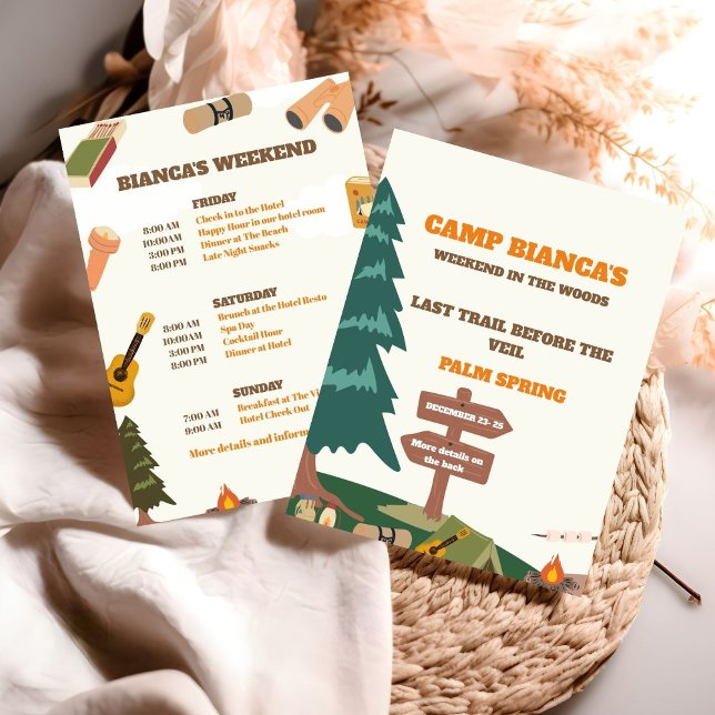 Convites Última Trilha Antes Do Fim De Semana Da Bacheloret (Criador carregado)