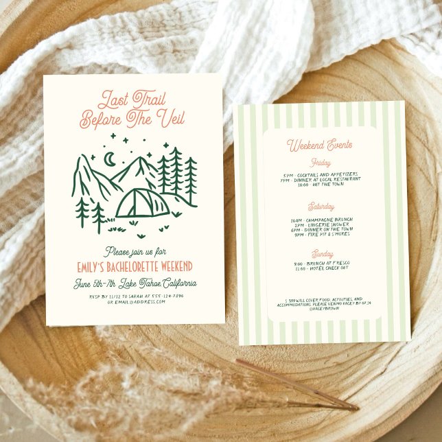 Convites Última Trilha antes do Fim de Semana da Bacheloret (Criador carregado)