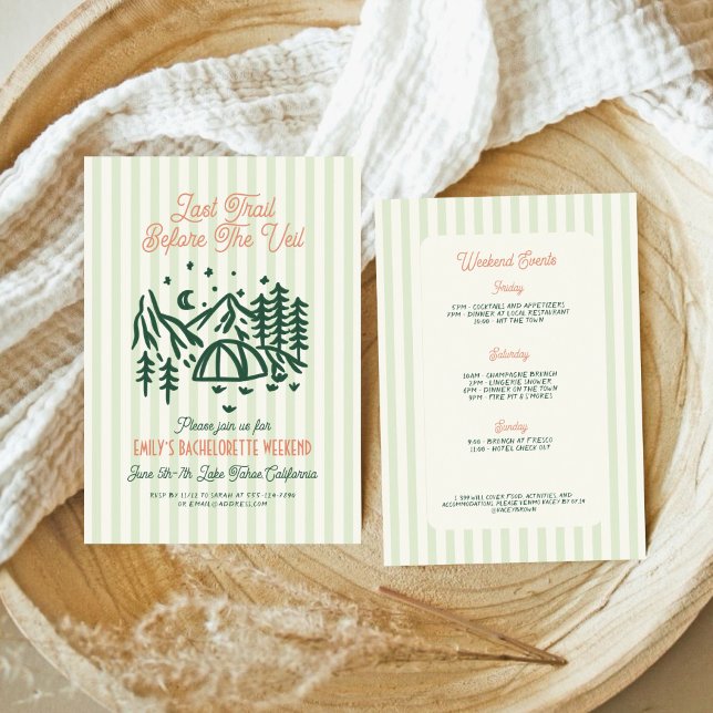 Convites Última Trilha antes do Fim de Semana da Bacheloret (Criador carregado)