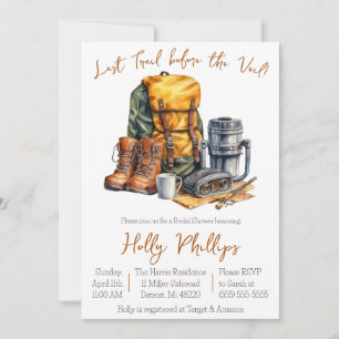 Convites Última Trilha Antes do Véu! Chá de panela de camin