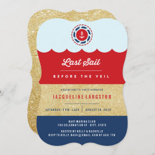 Convites Última Vela Antes Da Festa de solteira Do Véu