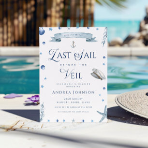 Convites Última Vela Antes do Véu Despedida de Solteira Náu