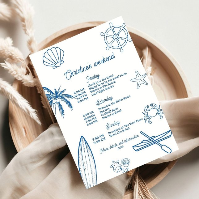 Convites Última Vela Costeira Antes Da Bachelorette Do Véu (Criador carregado)