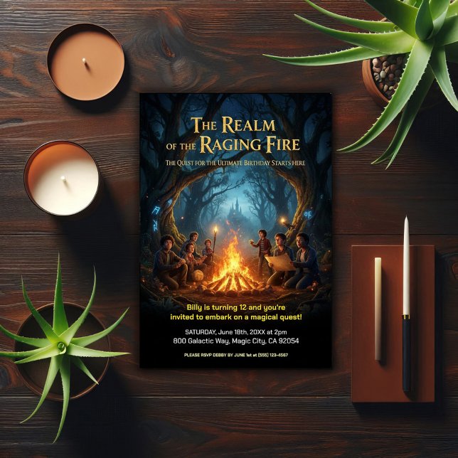 Convites Ultimate Quest Adventure Birthday Party (Criador carregado)