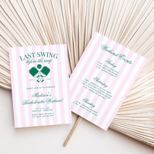 Convites Último Balanço Antes Do Bach Do Pickleball Retro D