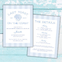 Convites Último Brinde Da Praia No Fim De Semana Da Bachelo