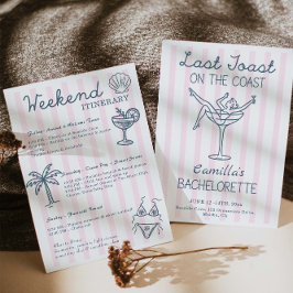 Convites Último Brinde Na Bachelorette Whimsical Costeira