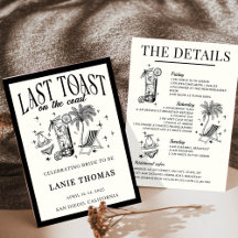 Último brinde na costa itinerário de despedida de 