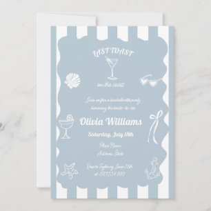 Convites Último Brinde Na Festa De Bachelorette Costeira