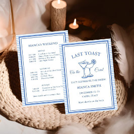 Convites Último brinde na Festa de Fim de Semana da Bachelo