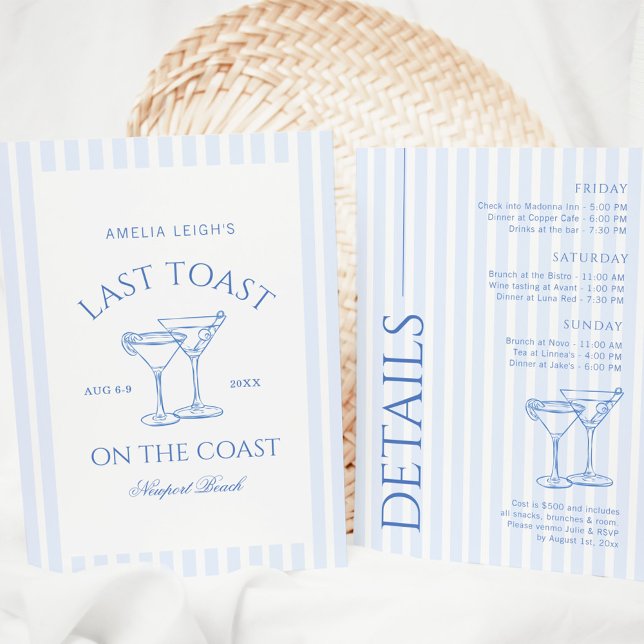 Convites Último Brinde No Fim De Semana Da Bachelorette Cos (Criador carregado)