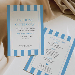 Convites Último brinde no Fim de Semana da Bachelorette Cos