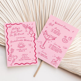 Convites Último Brinde No Fim De Semana Da Bachelorette Ros