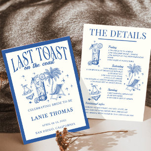 Convites Último brinde no Itinerário da Bachelorette Costei