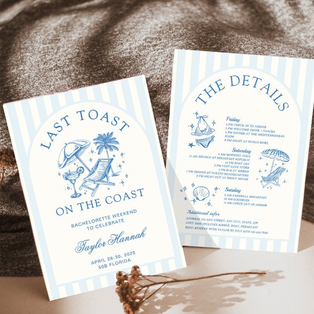 Convites Último brinde no Itinerário da Bachelorette Costei (Criador carregado)