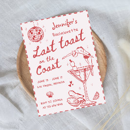 Convites Último Brinde Rosa No Fim De Semana Da Bachelorett