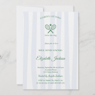 Convites Último Chá de panela Azul do Swing Country Club