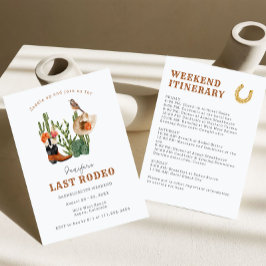 Convites Último Fim de Semana de Bachelorette Rodeo