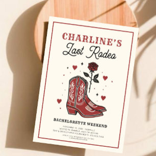 Convites Último Fim de Semana de Bachelorette Rodeo