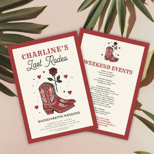 Convites Último Fim de Semana de Bachelorette Rodeo