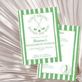Convites Último fim de semana do clube de golfe Bachelorett