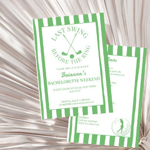 Convites Último fim de semana do clube de golfe Bachelorett