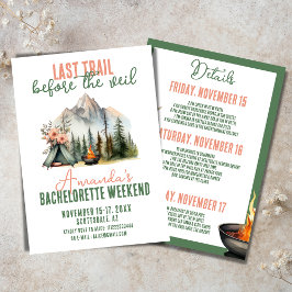 Convites Último Fim de Semana Itinerário do Bachelorette Gl