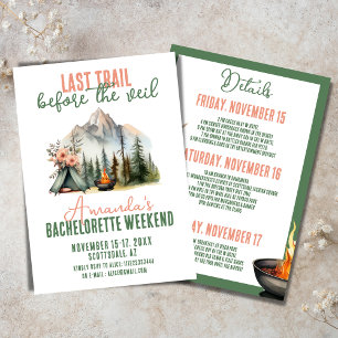 Convites Último Fim de Semana Itinerário do Bachelorette Gl
