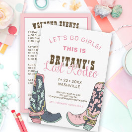 Convites Último Rodeo Nashville Bachelorette Festa de Fim d