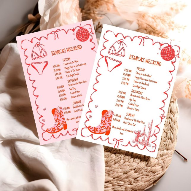 Convites Último rodeo Nashville Bachelorette Festa de Fim d (Criador carregado)