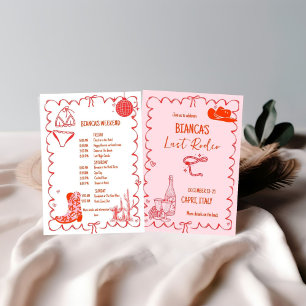 Convites Último rodeo Nashville Bachelorette Festa de Fim d